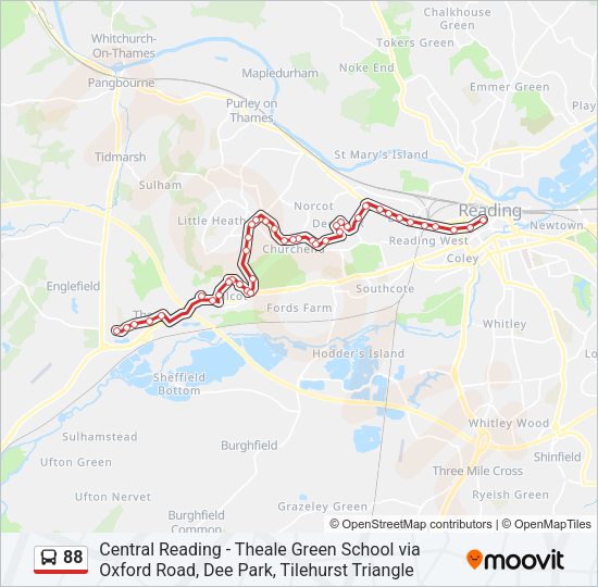 88 Bus Line Map