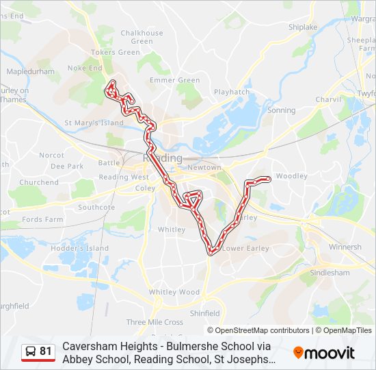 81 Bus Line Map