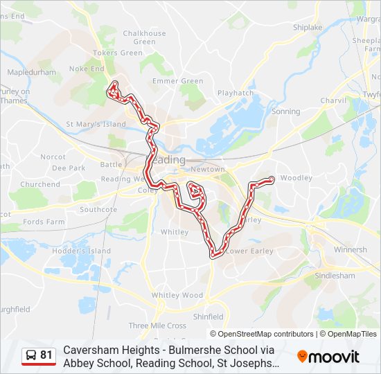 81 Bus Line Map