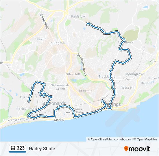 323 bus Line Map