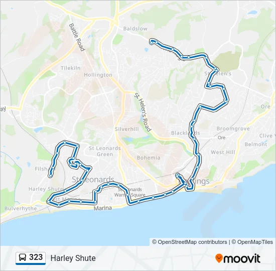 323 Bus Line Map