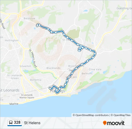 328 Bus Line Map