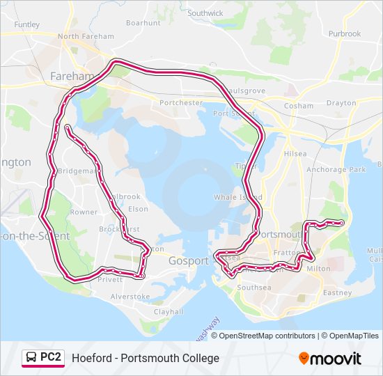 PC2 Bus Line Map