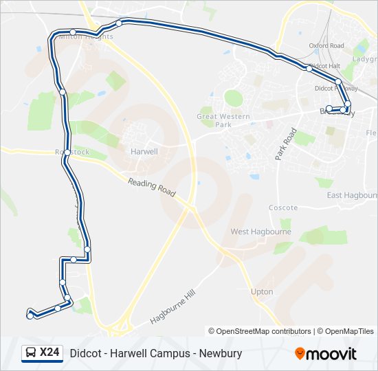 x24 Route Schedules, Stops & Maps Harwell Campus (Updated)