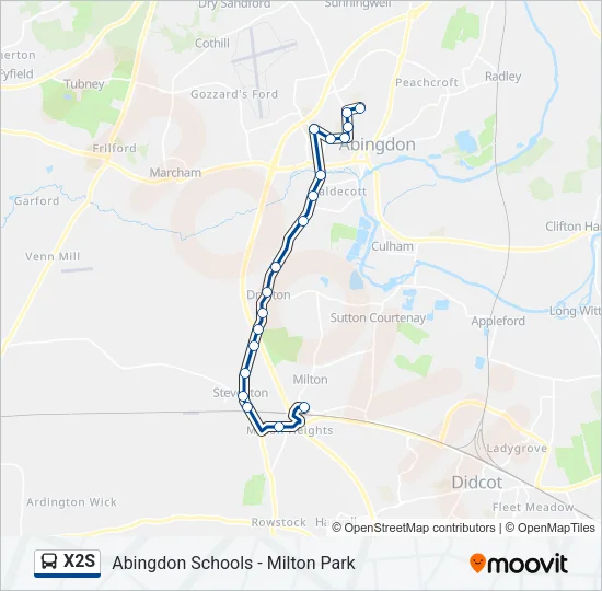 X2S Bus Line Map
