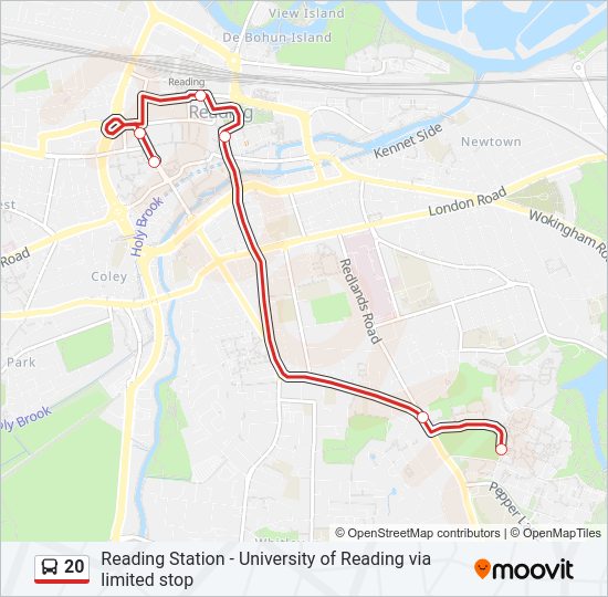 20 Bus Line Map