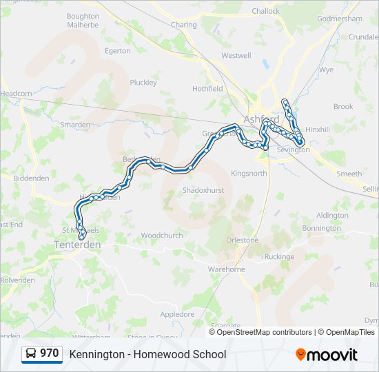 970 Bus Line Map
