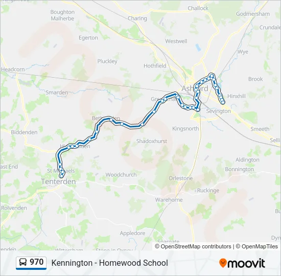 970 Bus Line Map