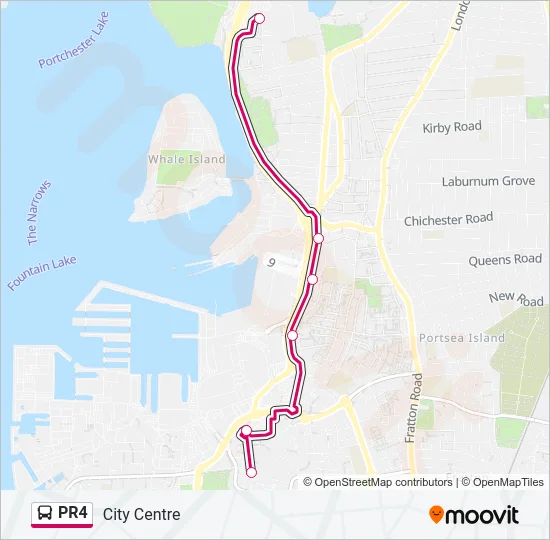 PR4 Bus Line Map