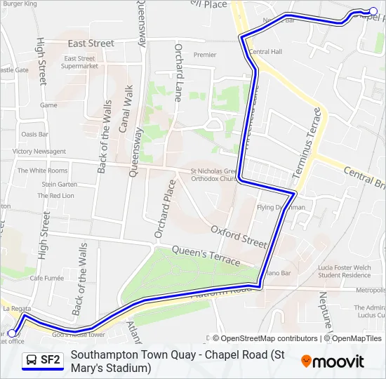 SF2 Bus Line Map