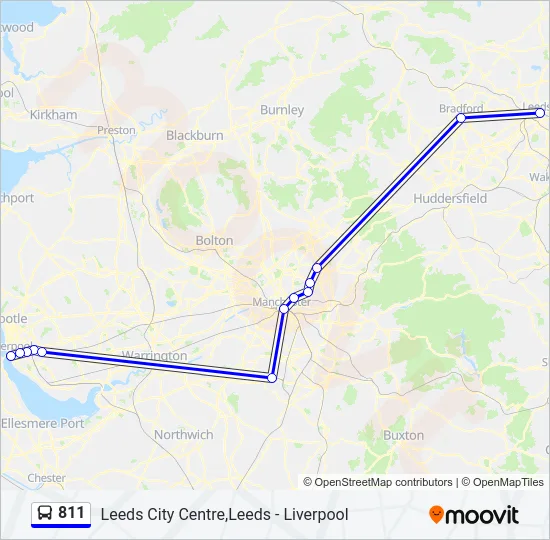 811 Bus Line Map