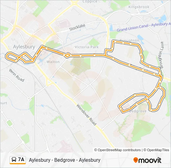 7A Route: Schedules, Stops & Maps - Aylesbury (Updated)