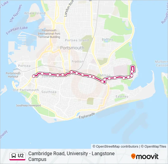 U2 Bus Line Map