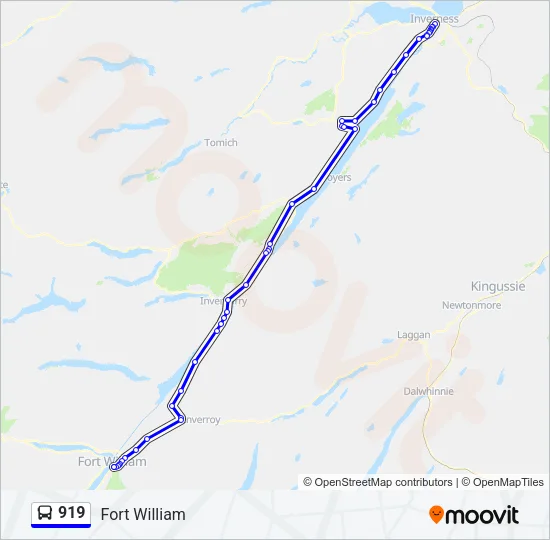 919 Bus Line Map