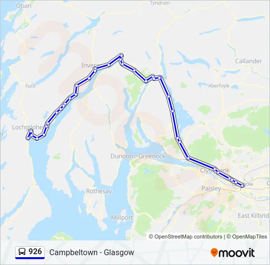 926 Bus Line Map