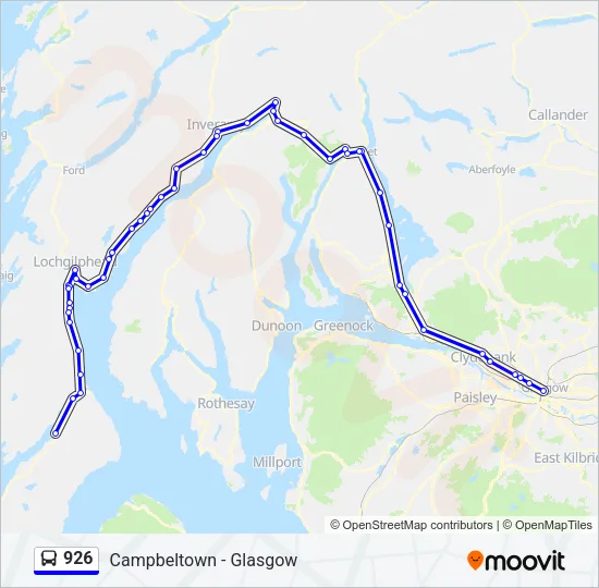 926 Bus Line Map