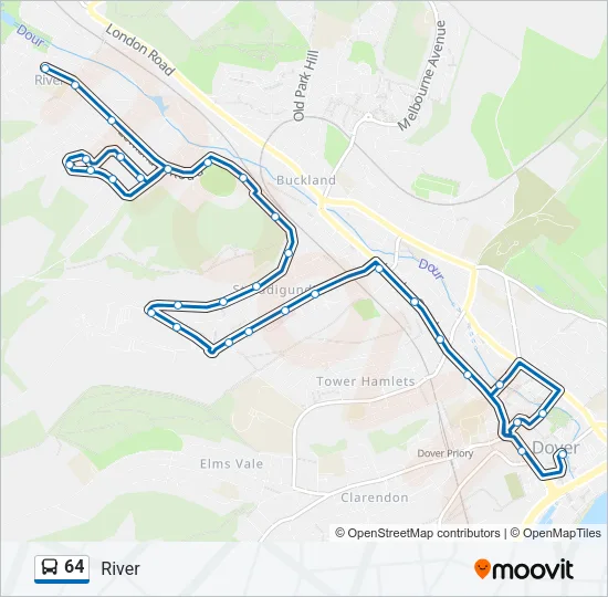64 Bus Line Map
