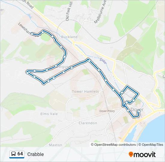 64 Bus Line Map