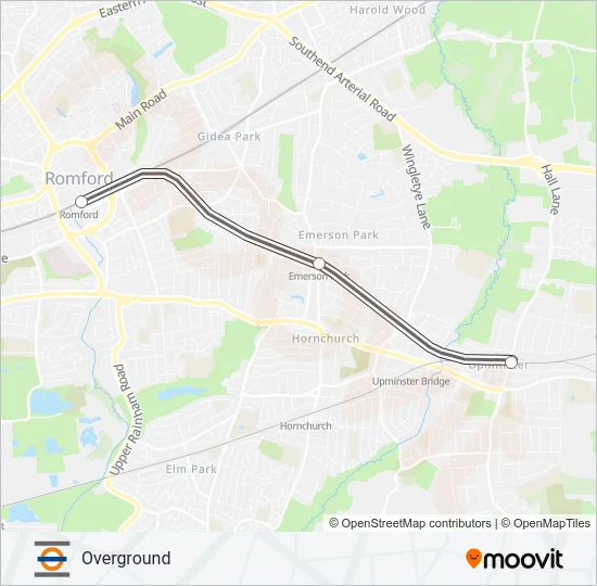 LIBERTY LINE Train Line Map