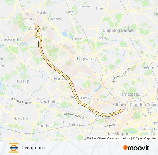 LIONESS LINE Train Line Map