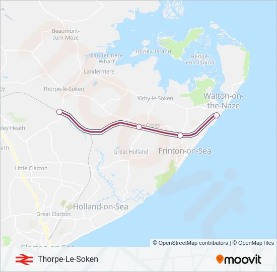 WEAVER LINE Train Line Map