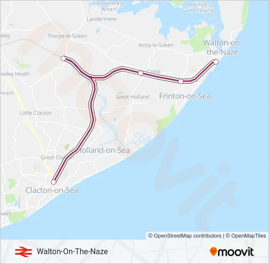 WEAVER LINE Train Line Map