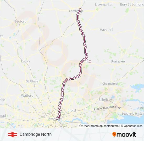 WEAVER LINE Train Line Map