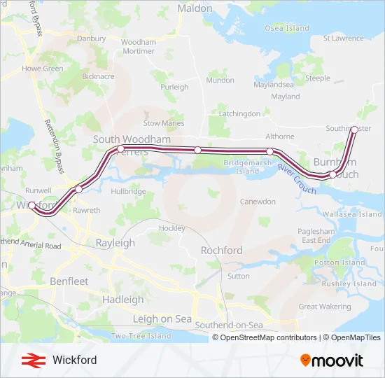 WEAVER LINE Train Line Map