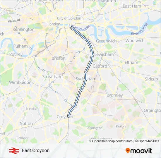 MILDMAY LINE Train Line Map