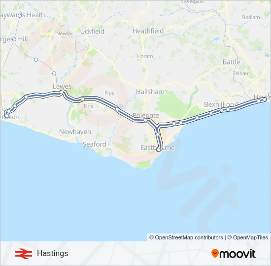 MILDMAY LINE Train Line Map