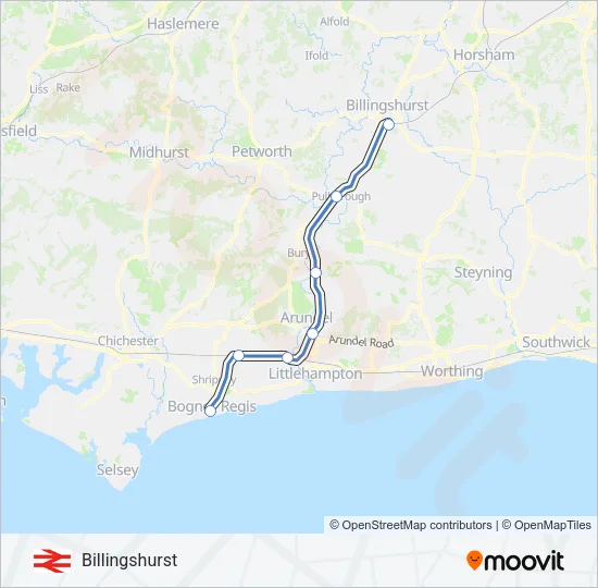 MILDMAY LINE Train Line Map