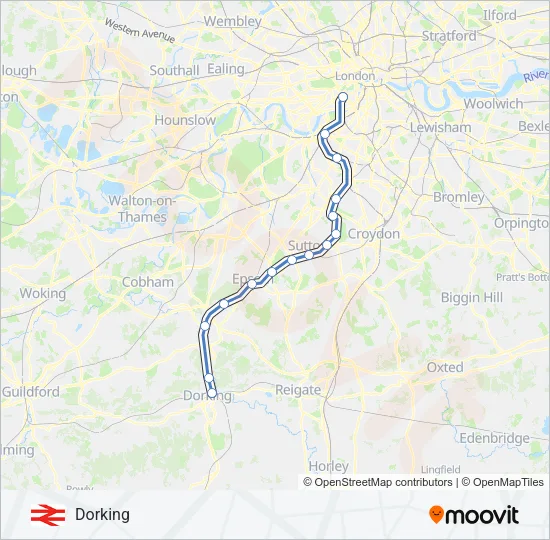 MILDMAY LINE Train Line Map
