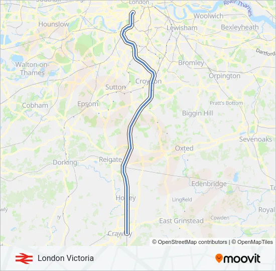 MILDMAY LINE Train Line Map