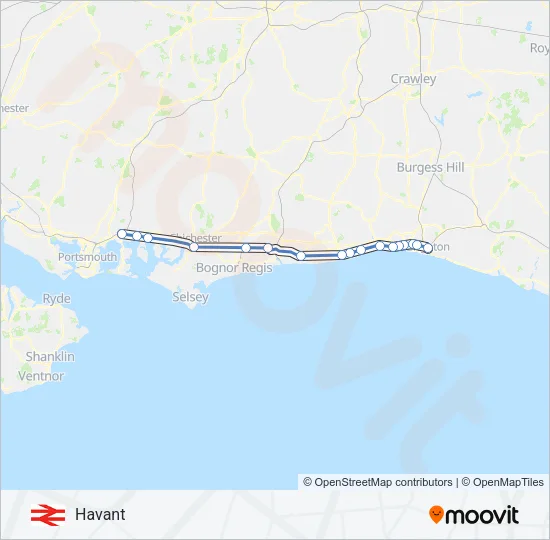 MILDMAY LINE Train Line Map