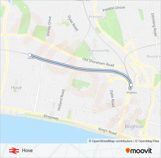 MILDMAY LINE Train Line Map