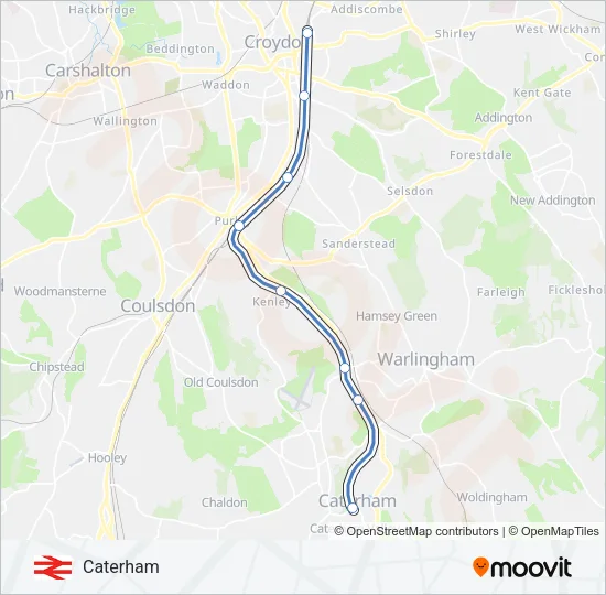 MILDMAY LINE Train Line Map