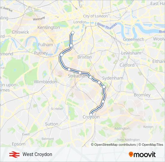MILDMAY LINE Train Line Map