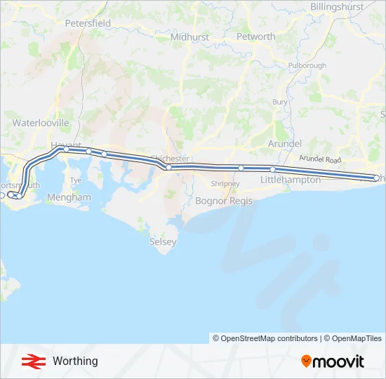 MILDMAY LINE Train Line Map