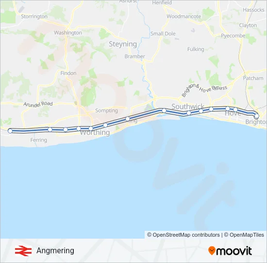 MILDMAY LINE Train Line Map