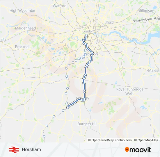 MILDMAY LINE Train Line Map