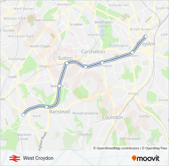 MILDMAY LINE Train Line Map