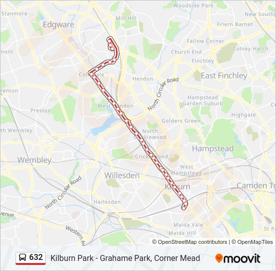 Route Schedules Stops Maps Kilburn Park Updated