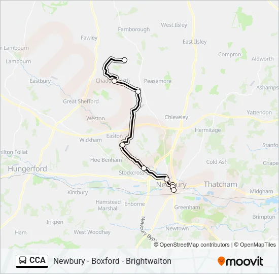 CCA Bus Line Map