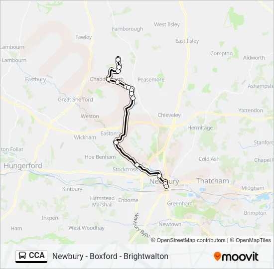 CCA Bus Line Map