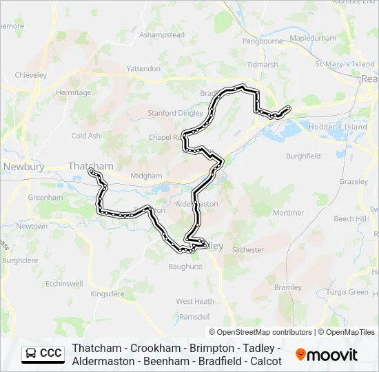 CCC Bus Line Map