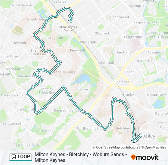 LOOP Bus Line Map