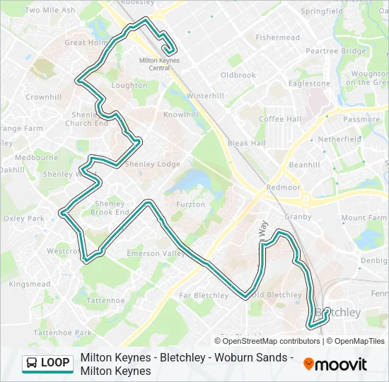 LOOP Bus Line Map