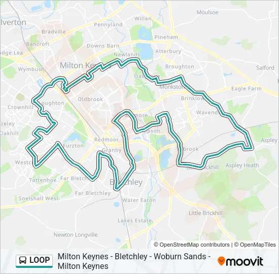 LOOP Bus Line Map