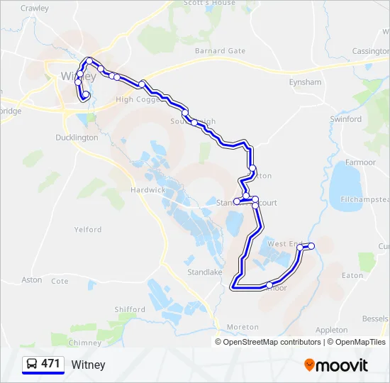 471 Bus Line Map
