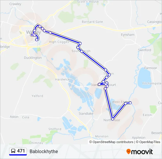 471 Bus Line Map